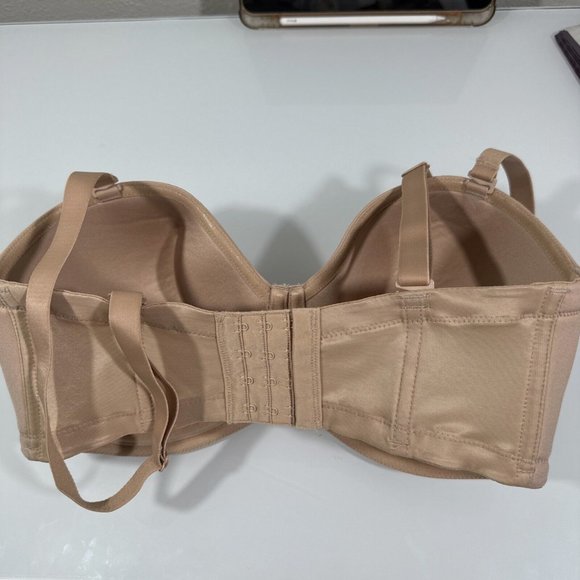 NEW $76 Wacoal [ 34G US ] Red Carpet Convertible Strapless Bra brush tan nude‎ - Picture 8 of 11